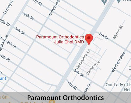 Map image for What Age Should a Child Begin Orthodontic Treatment in Downey, CA